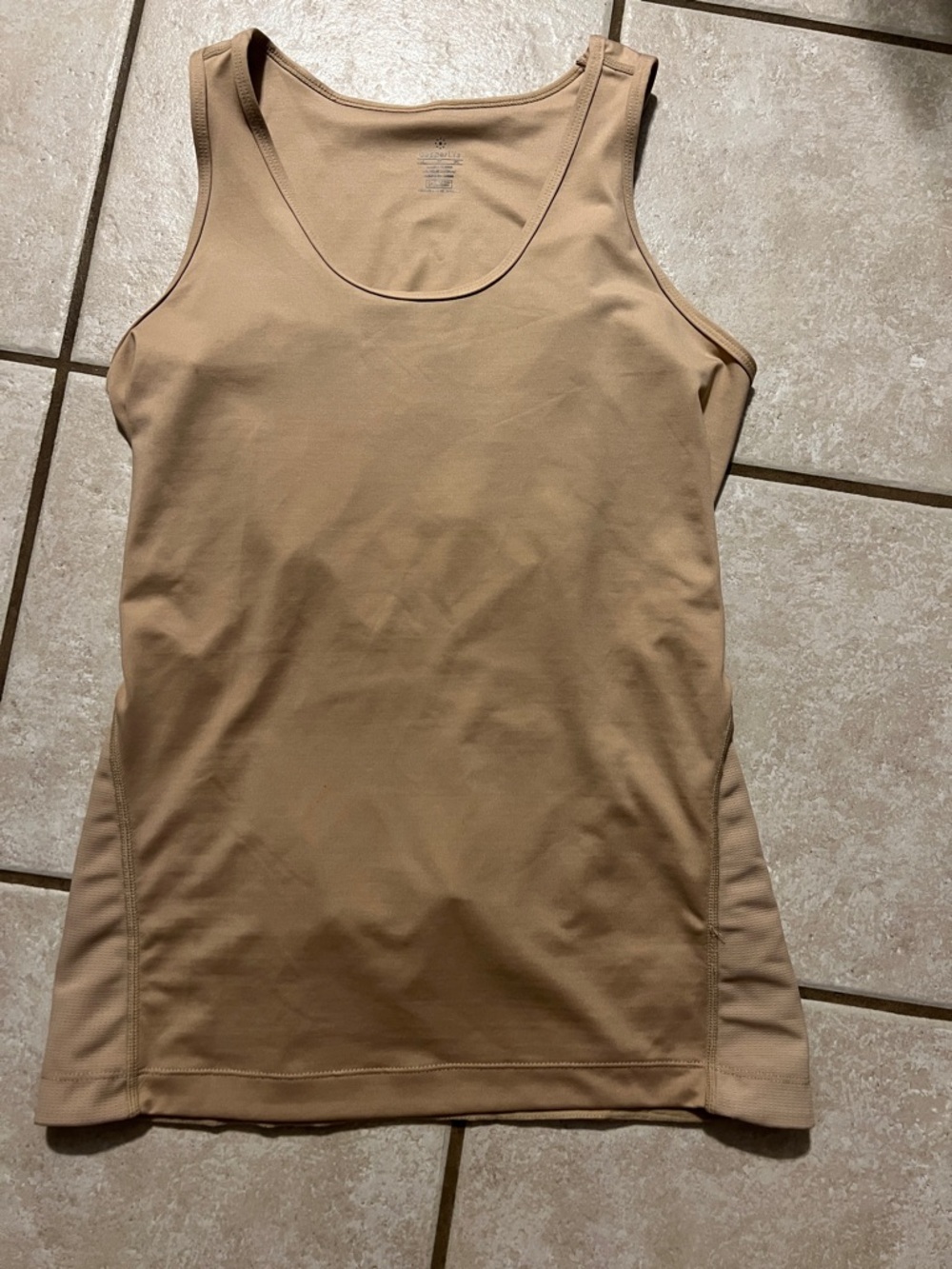 Beige Slim Tank Top